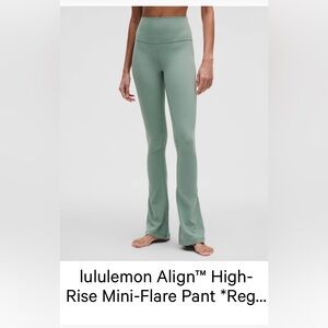 lululemon athletica Align High-Rise Flare Pants size 10 in crater blue mini